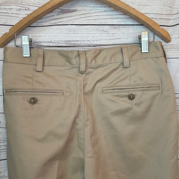 Lands' End Two-Pleat Chino Pants, Men's Size W31 (approx.) cotton navy blue type Vintage Second Hand